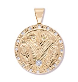 CUSTOM ORDER Richie Baker Gold Raven Pendant