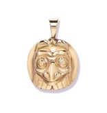 Haida 18 kt Gold Wolf Pendant by Corey Bulpitt