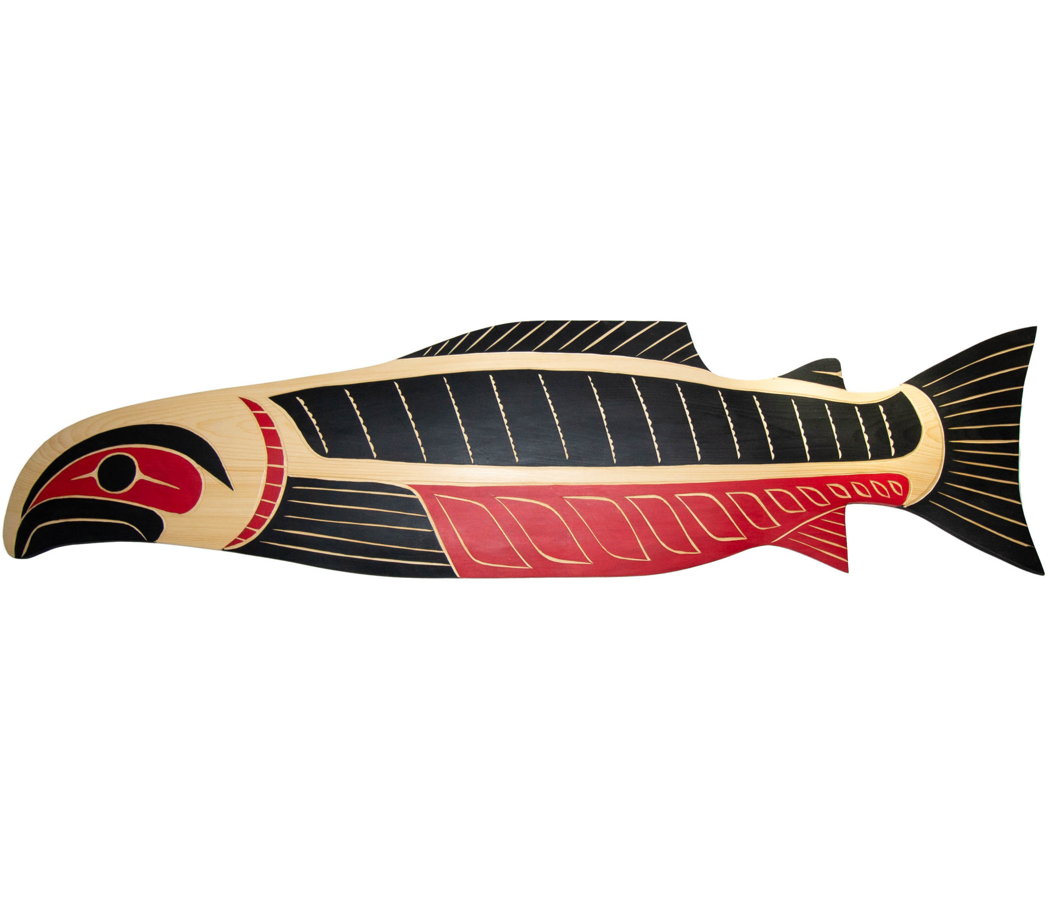 Pacific Northwest Indigenous Art Salmon Plaque