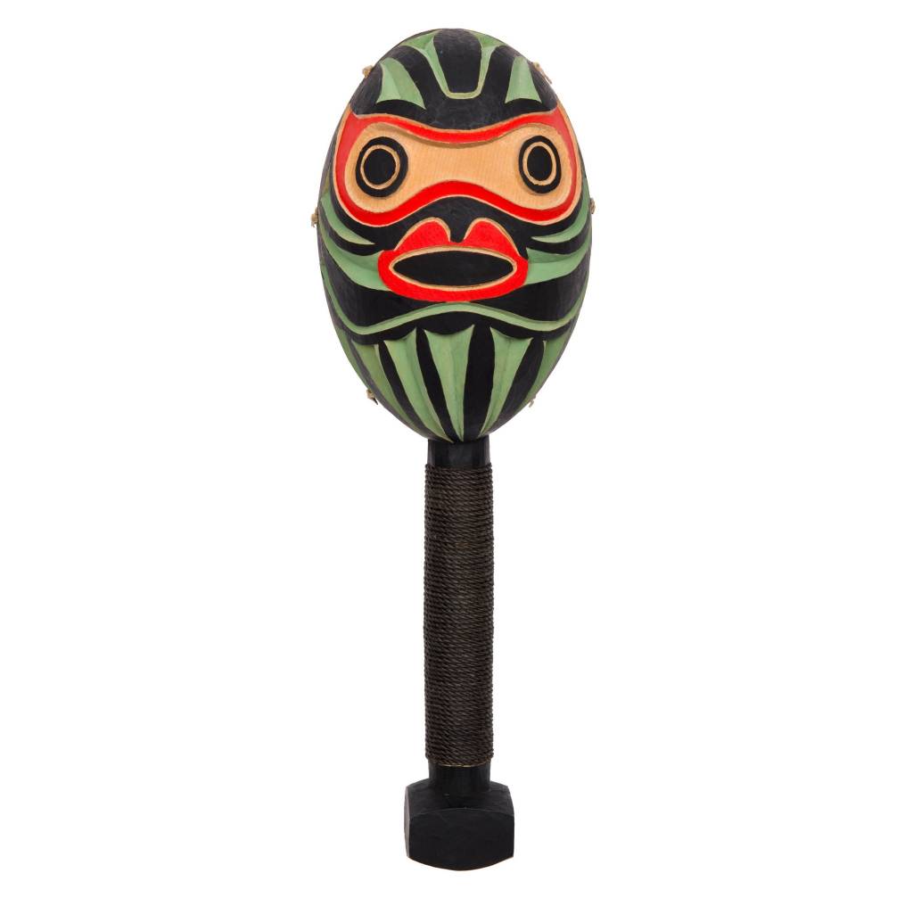 SOLD  Coast Salish Yellow Cedar Rattle