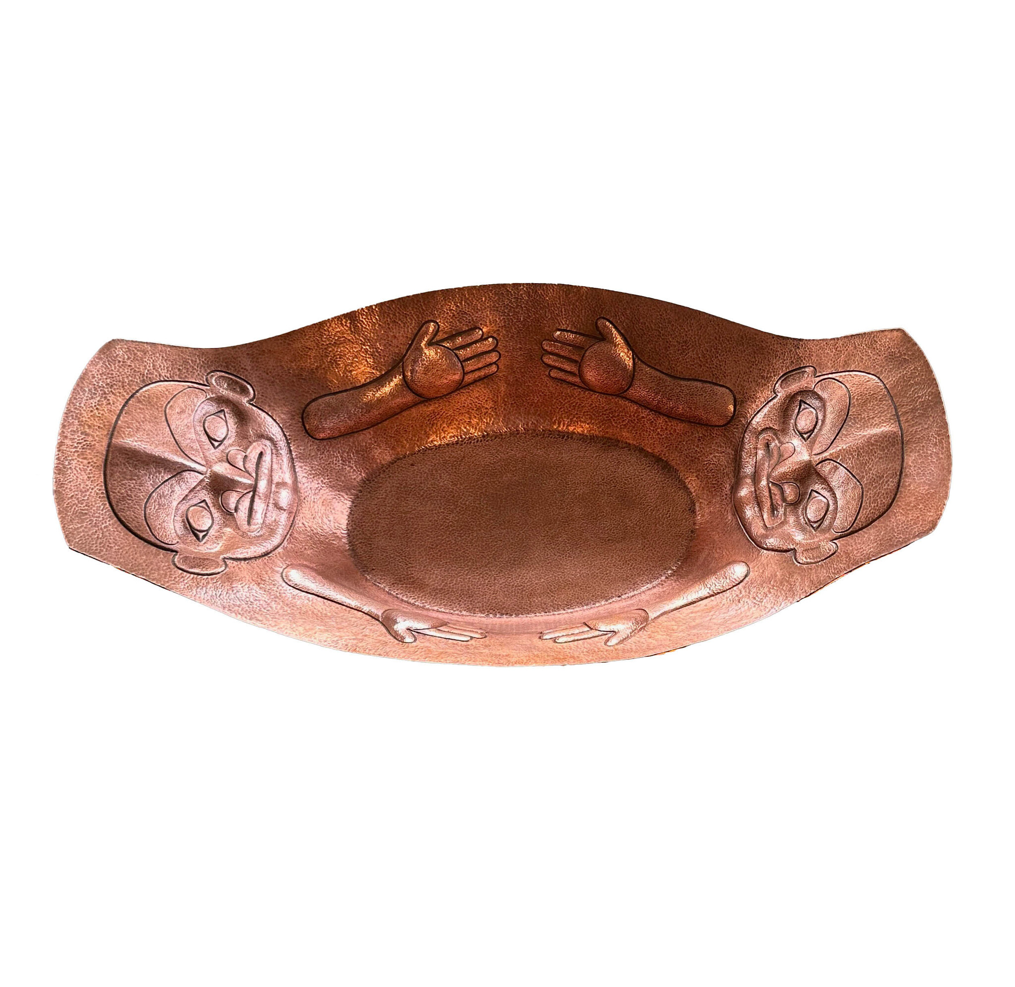 Indigenous Repousse Copper Bowl