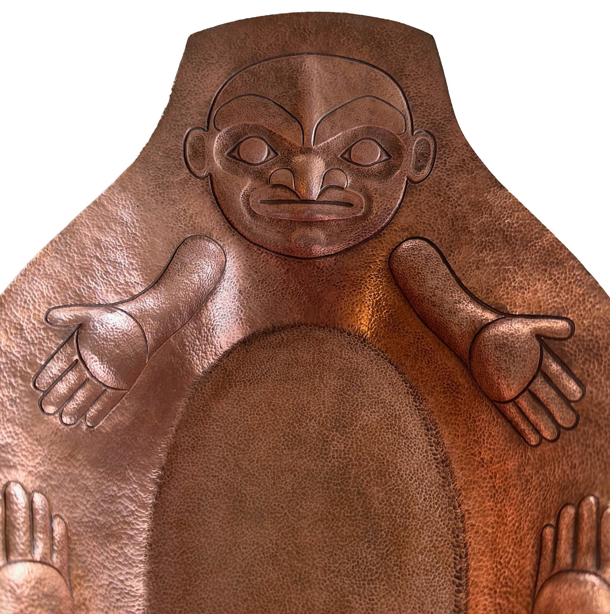 Indigenous Repousse Copper Bowl
