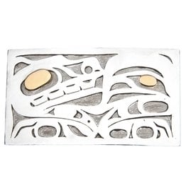 CUSTOM ORDER  Handmade Wolf Belt Buckle
