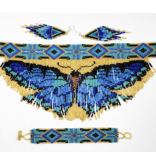 Fringed Butterfly Choker Set