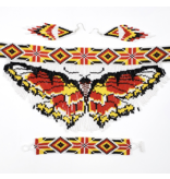 Fringed Butterfly Choker Set