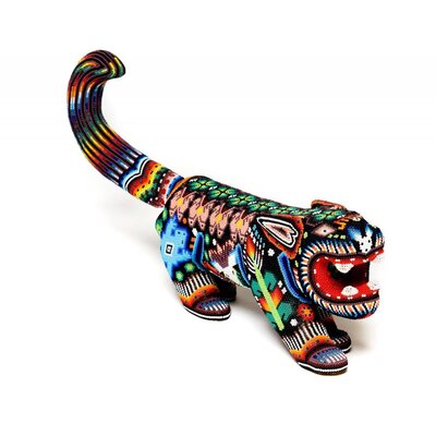Jaguar Beaded by Julian Bautista (Huichol).