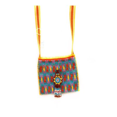 Small Huichol Medicine Bag  4" by 4"