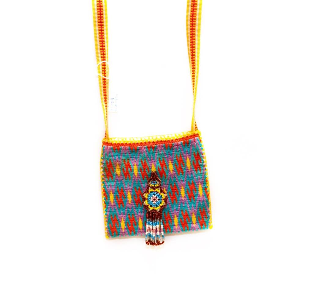 Small Huichol Medicine Bag  4" by 4"