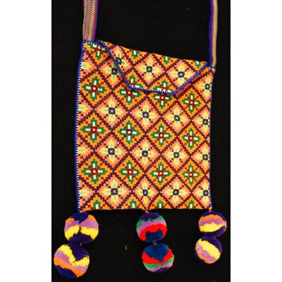 Bag 8" by 8" by Francisco and Velina Hernandez (Huichol).