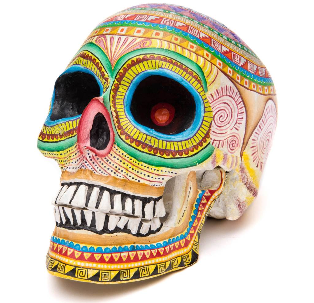 Oaxacan Hand Painted Skulls (Zapotec).