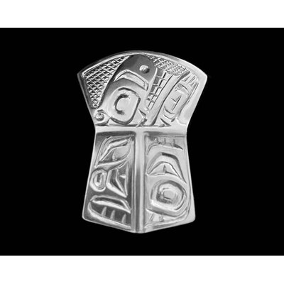 SOLD  Silver Gitxsan Orca / Shield Pendant