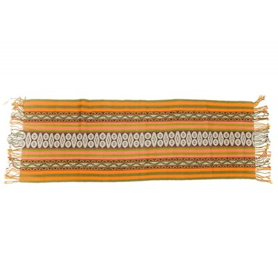 Inca Orange and Green Shawl