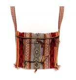 Inca Hand Sewn Shoulder Bag from Hand Loomed Cloth - 12" by 14"
