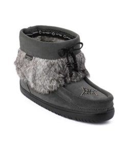 CHARCOAL Suede Leather Mukluks - Keewatin