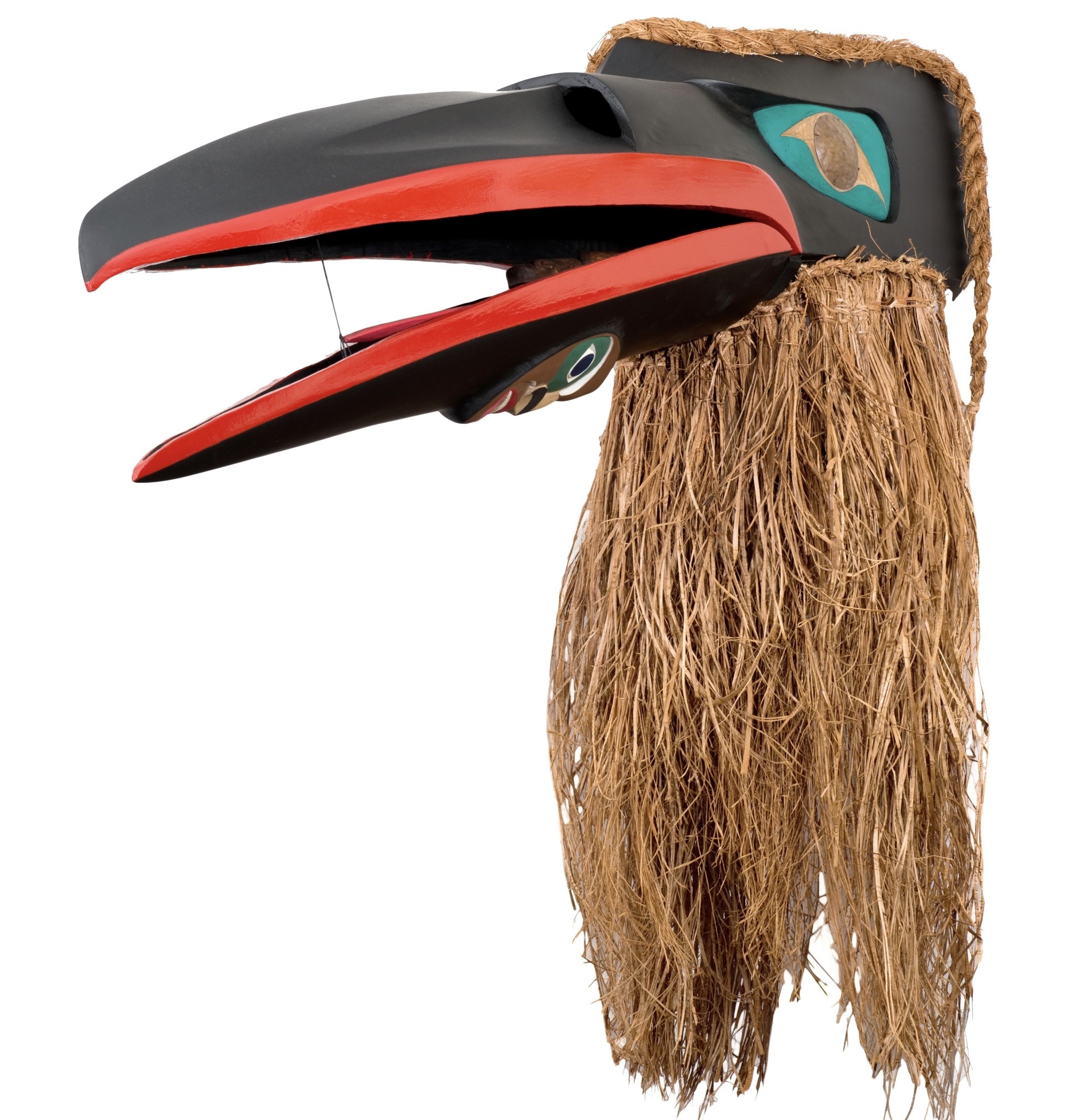 CUSTOM ORDER  Raven with Frog and Human Mask