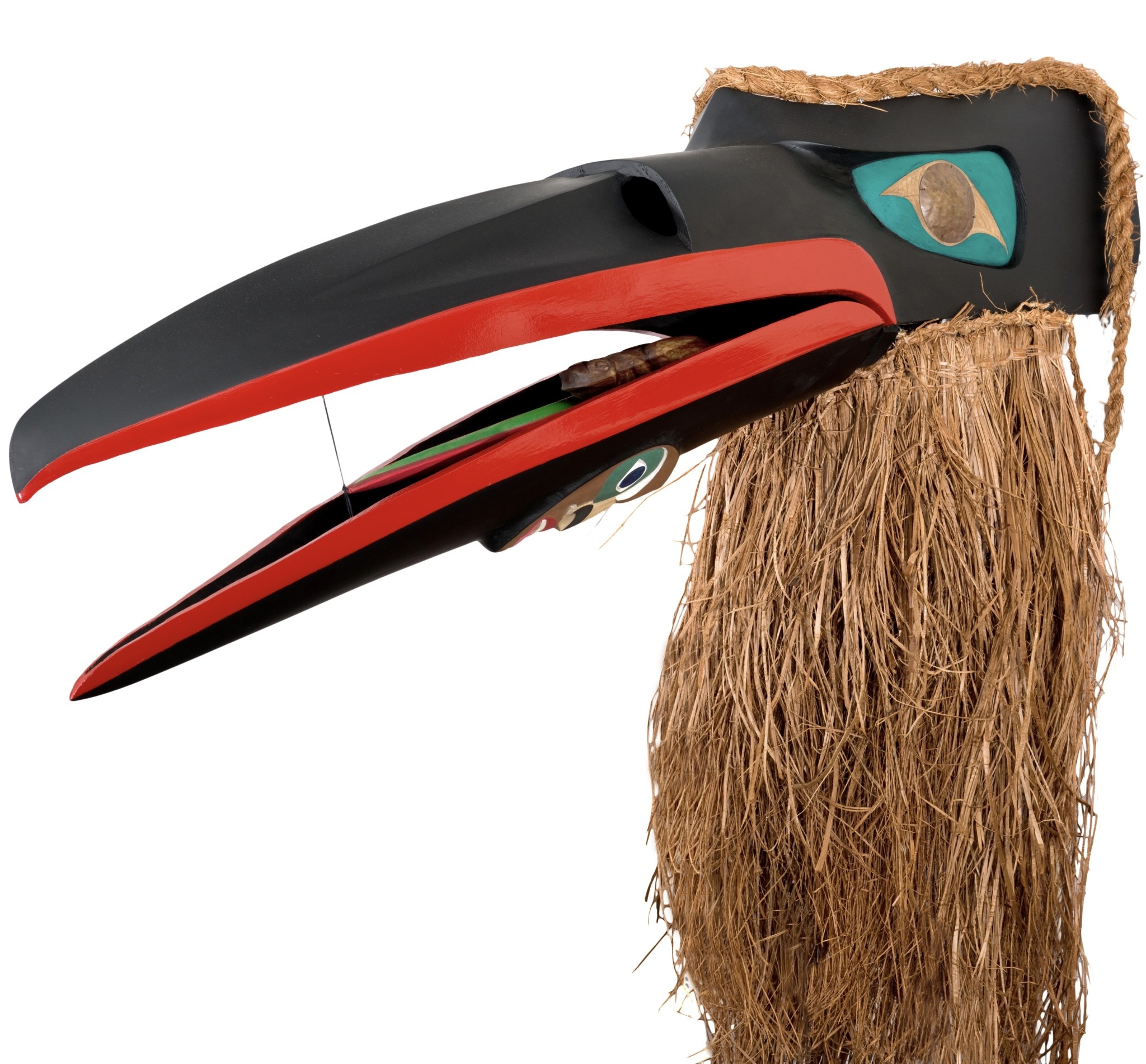 SOLD  Raven with Frog and Human Mask