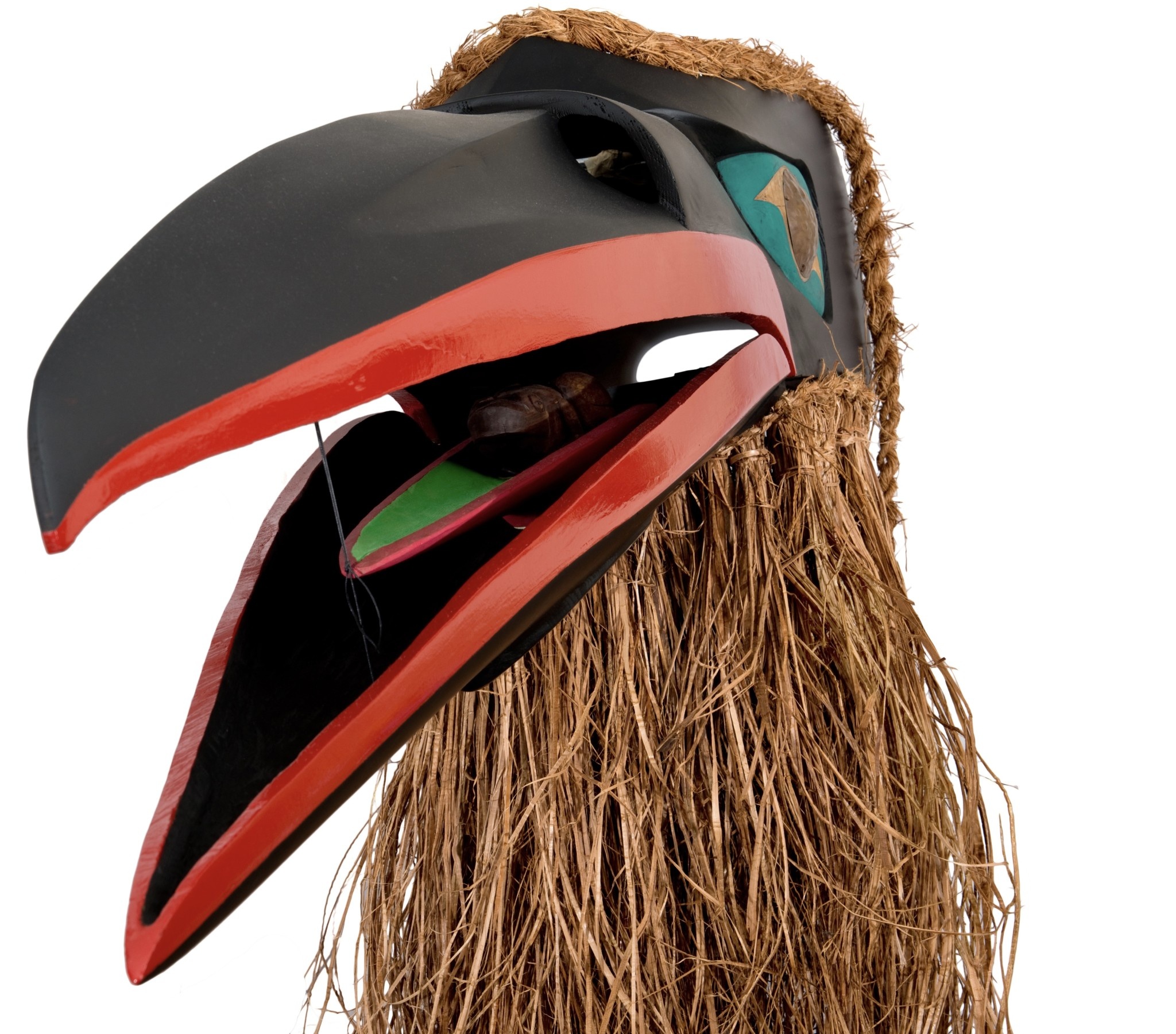 SOLD  Raven with Frog and Human Mask