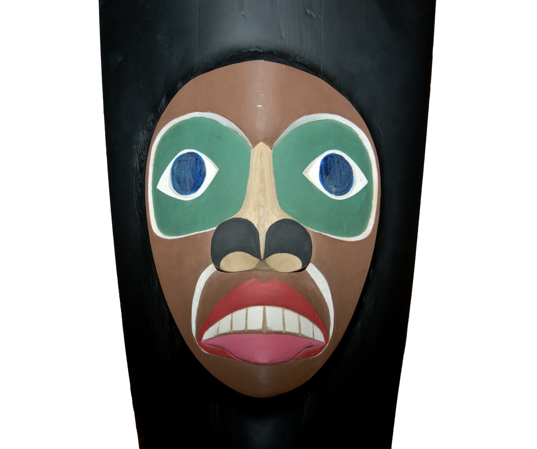SOLD  Raven with Frog and Human Mask