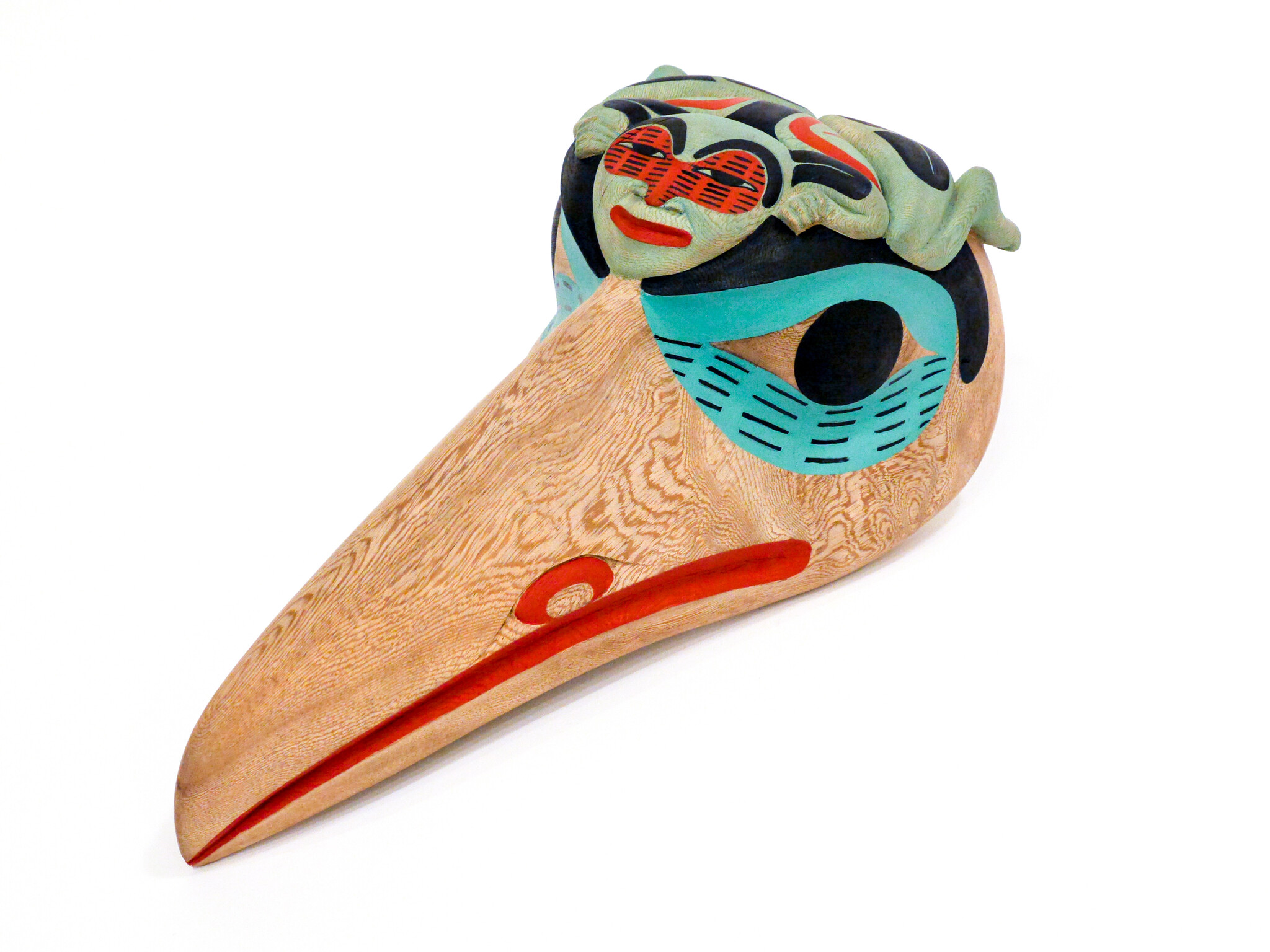 SOLD  Tsimshian Raven Frog Mask