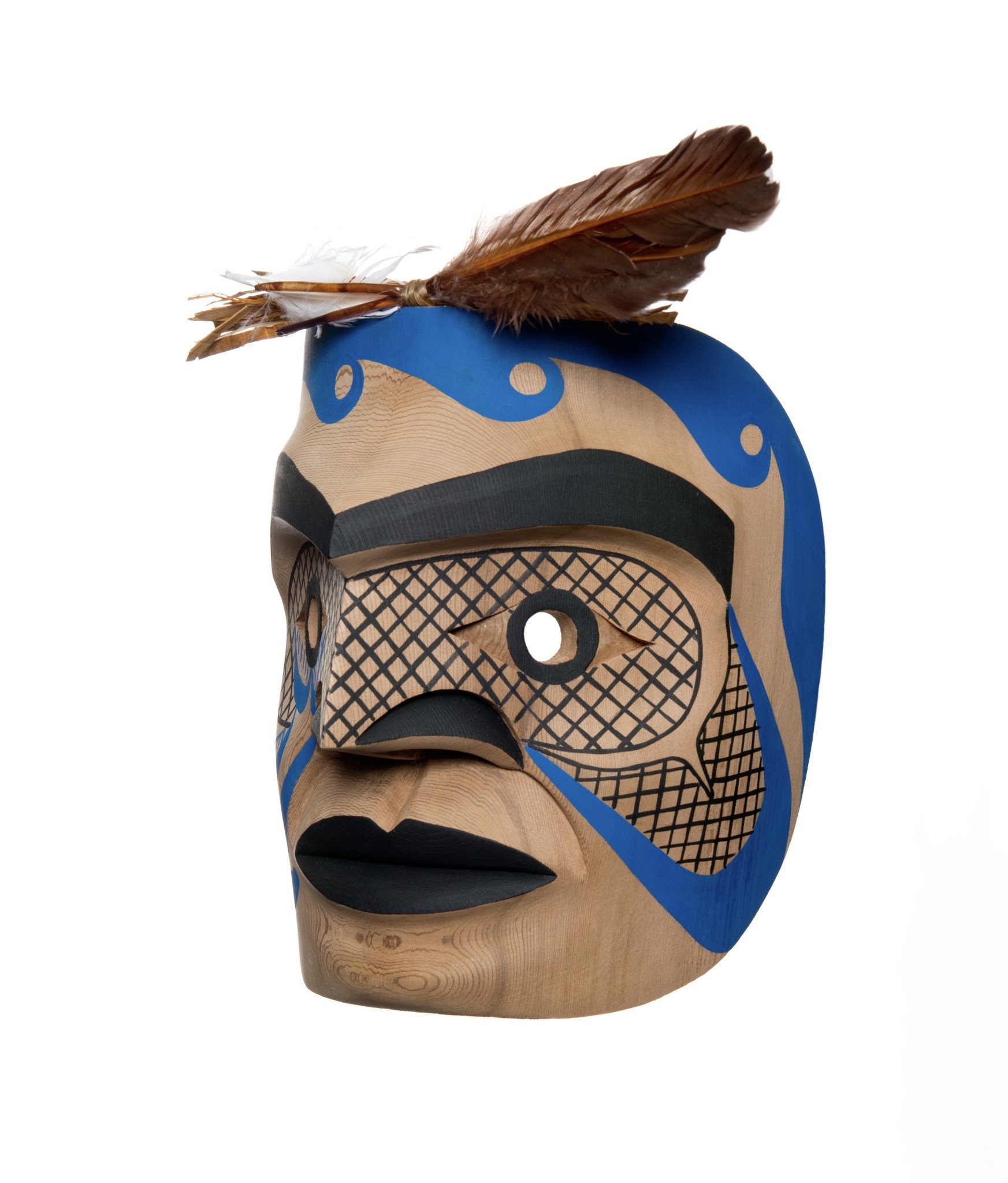CUSTOM ORDER   8" Fisherman Mask (Ditidaht).
