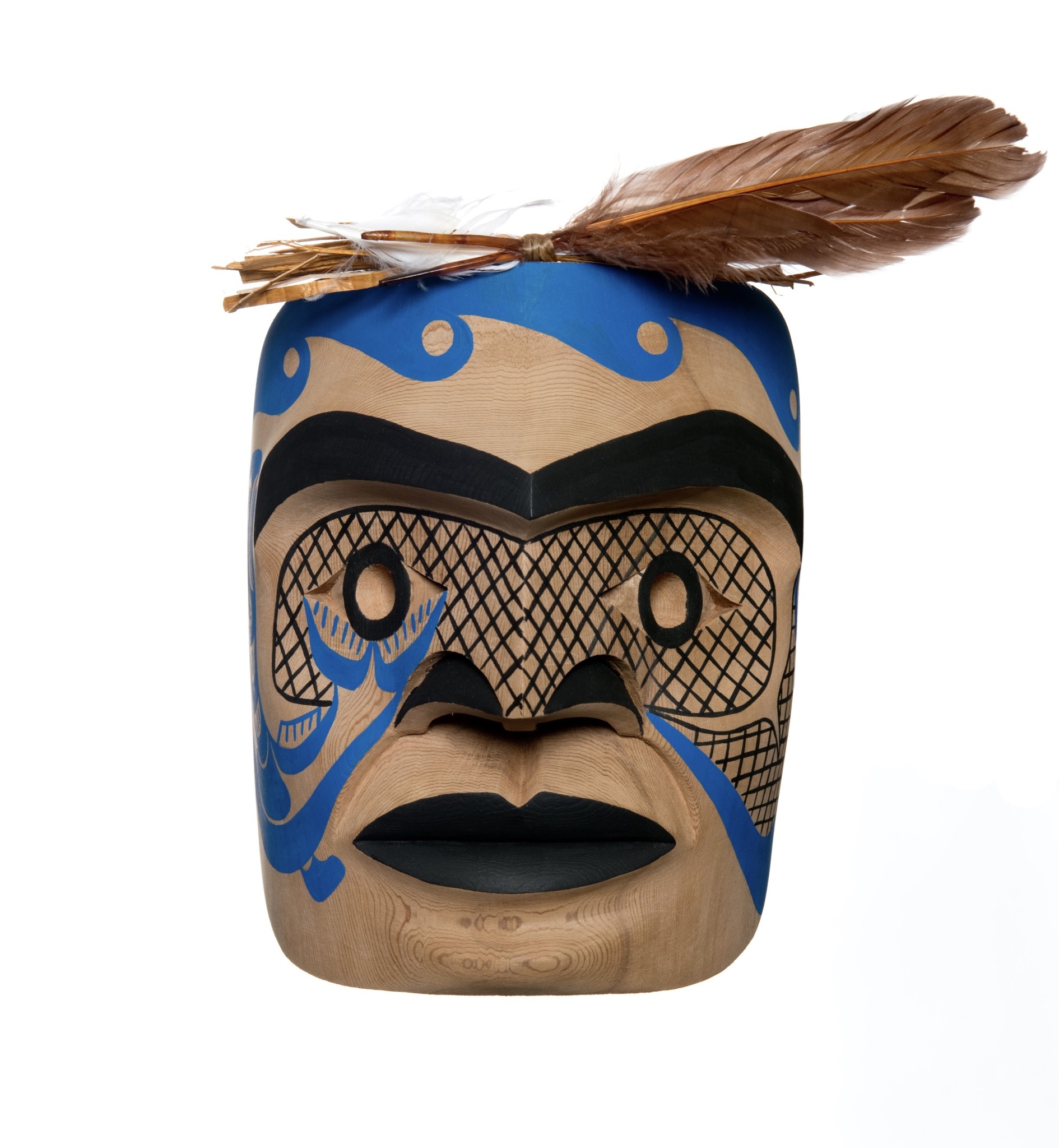 CUSTOM ORDER   8" Fisherman Mask (Ditidaht).
