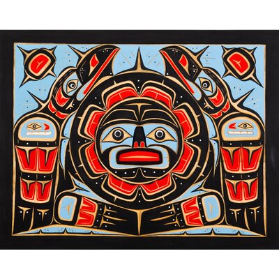 CUSTOM ORDER  Raven and Sun Wall Panel