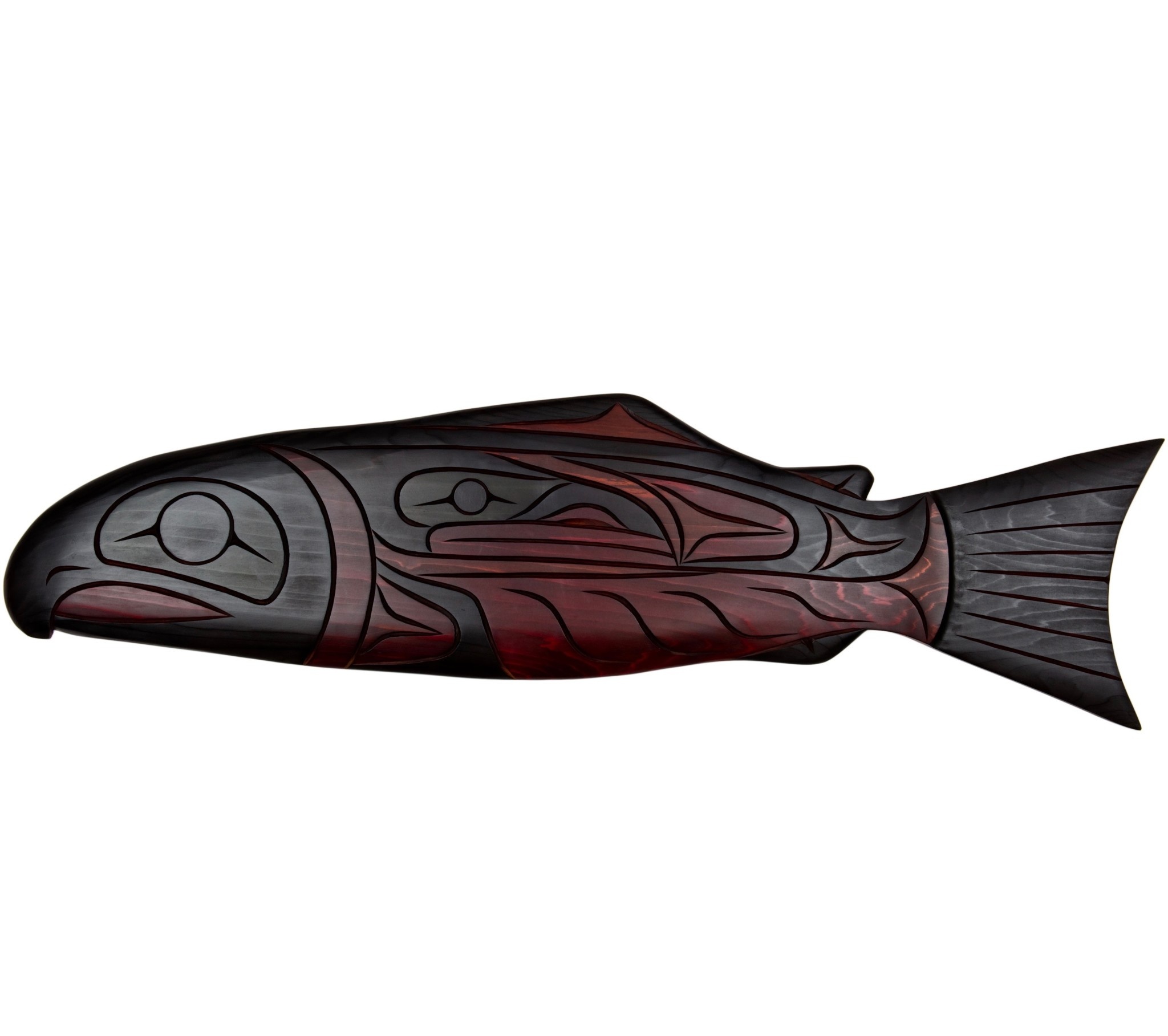 SOLD  Salmon Plaque by William Watts (Squamish / Coast Salish).