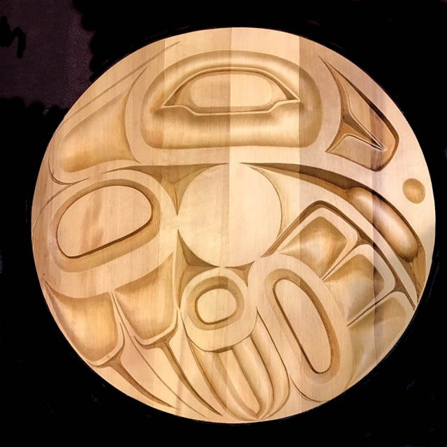 SOLD  Coast Salish Raven Panel