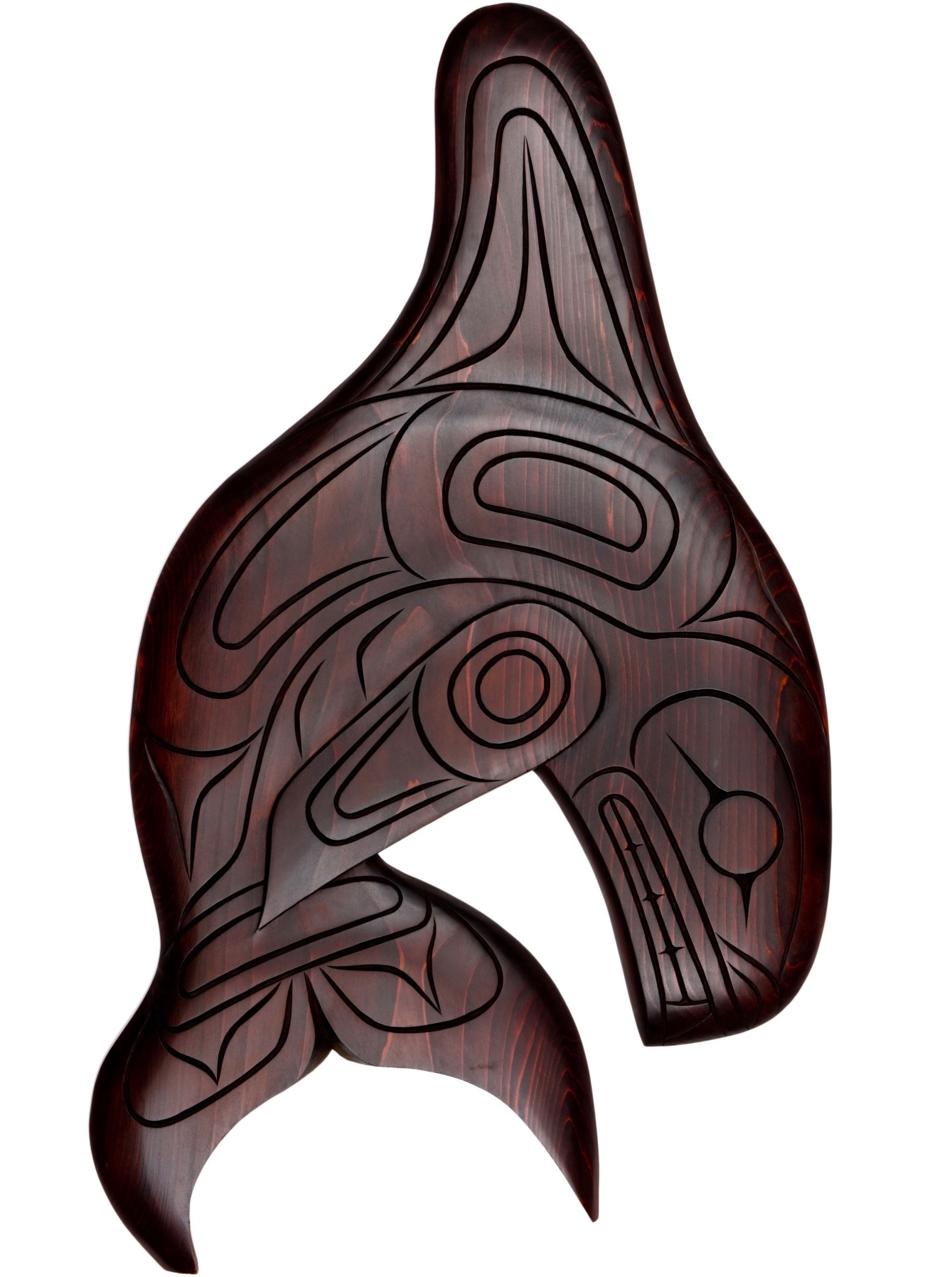 SOLD  Orca Carving by William Watts (Squamish / Coast Salish).