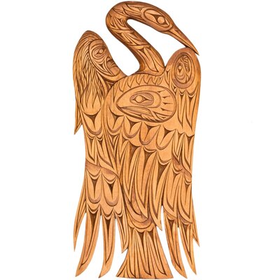 CUSTOM ORDER Coast Salish Heron Carving
