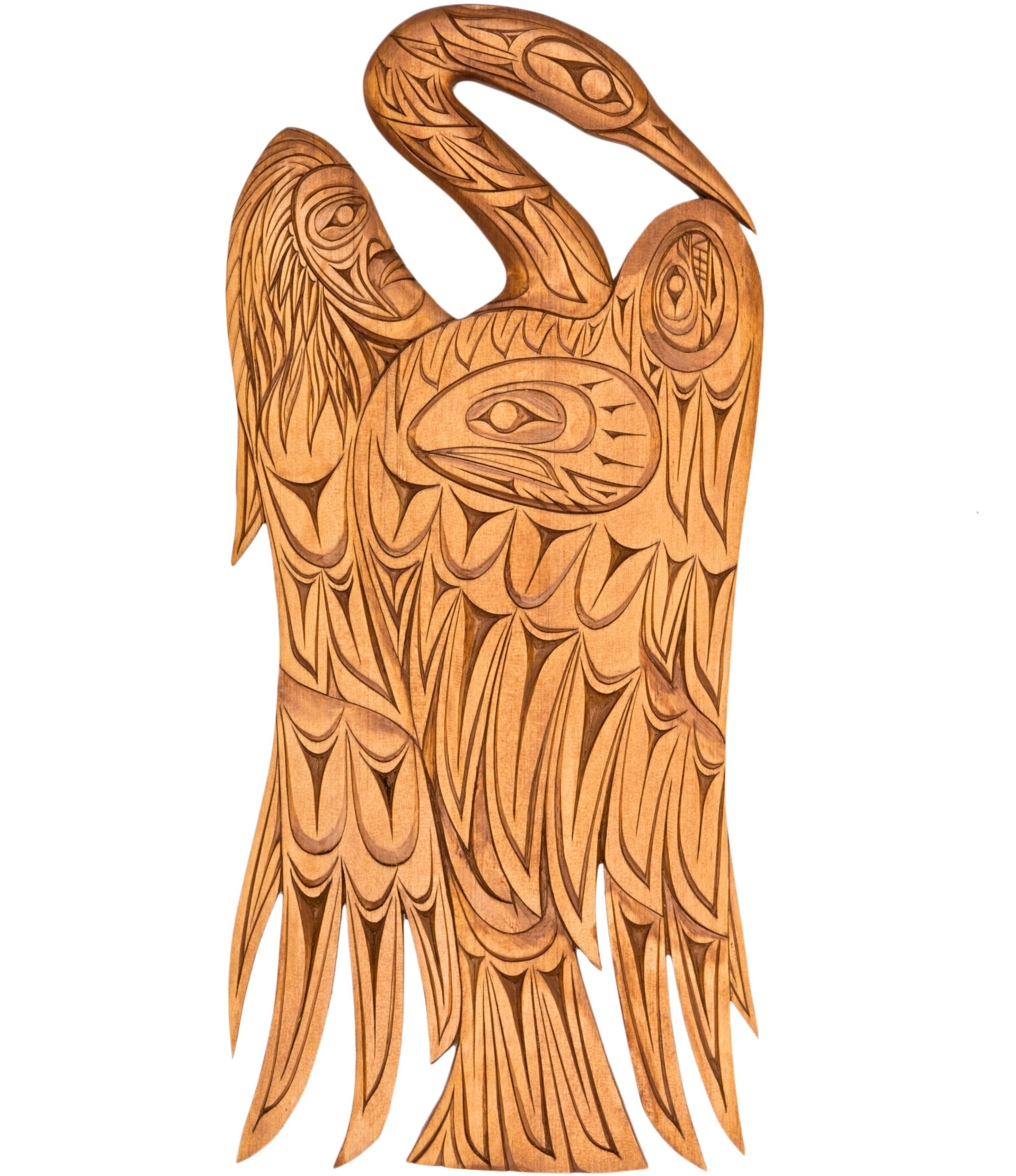 Coast Salish Heron Carving