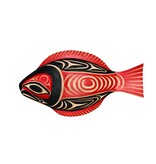 SOLD  Coast Salish  Halibut Plaque