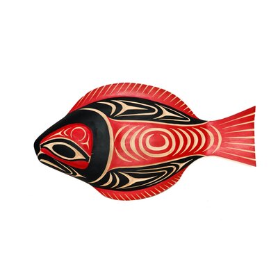 SOLD Coast Salish  Halibut Plaque