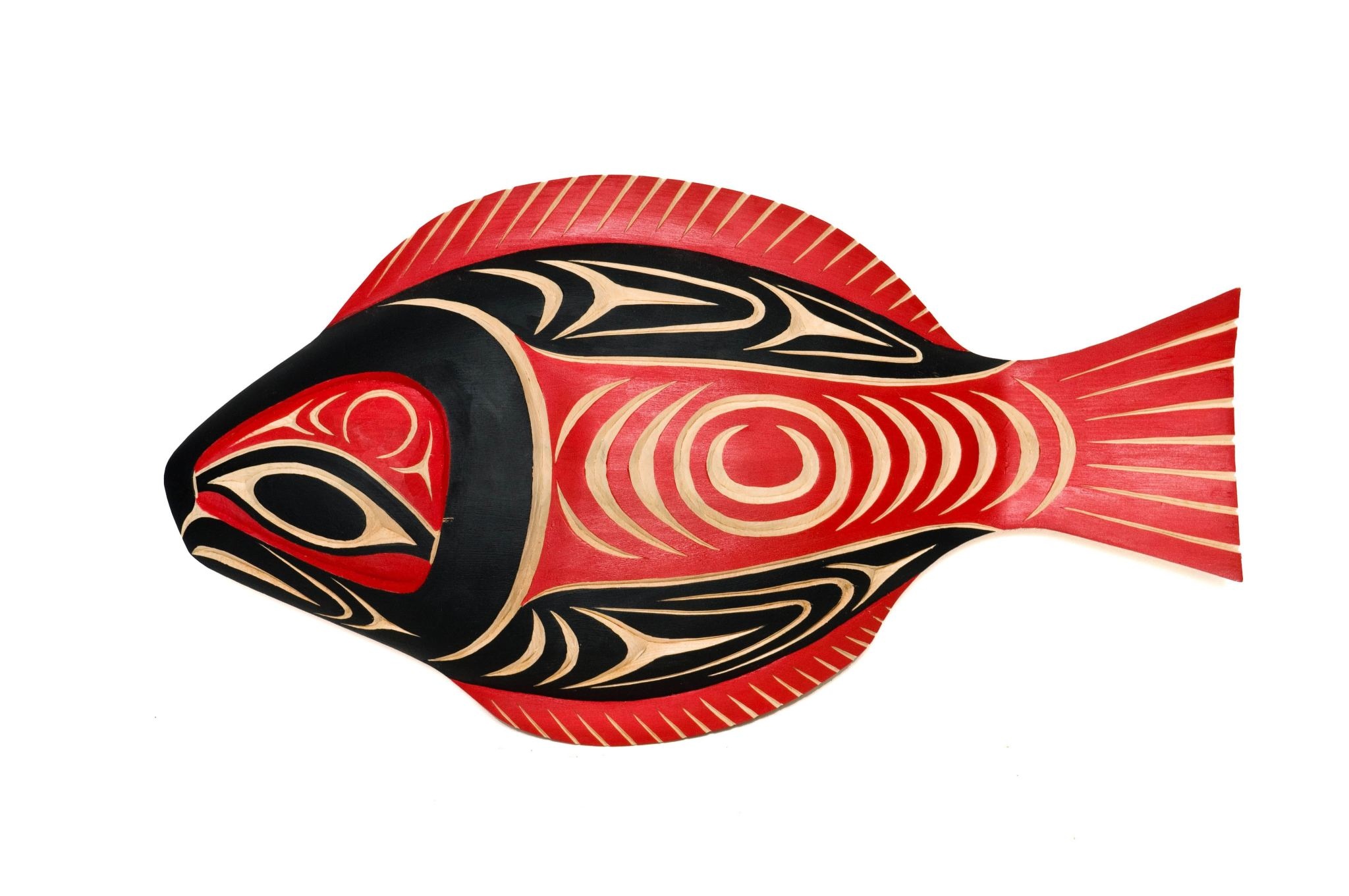 SOLD  Coast Salish  Halibut Plaque