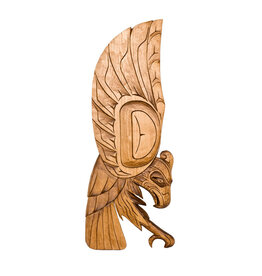 SOLD  Landing Eagle Carving