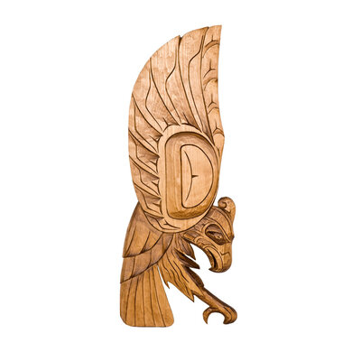 CUSTOM ORDER  Landing Eagle Carving