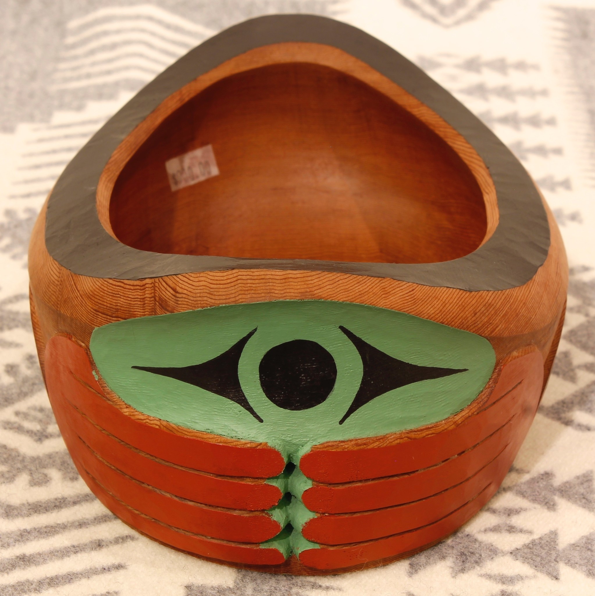 SOLD  Coast Salish Resting Human Bowl