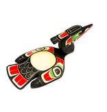 SOLD  Painted Loon Bowl (Kwakwaka'wakw).