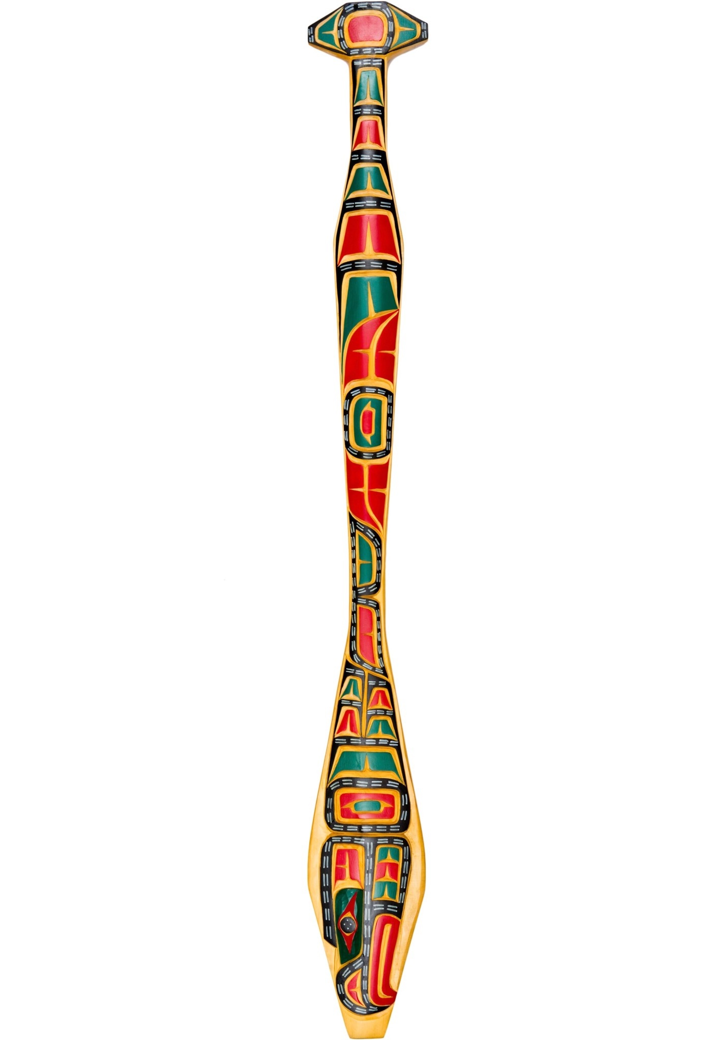 SOLD  Two Sided Raven / Eagle Paddle