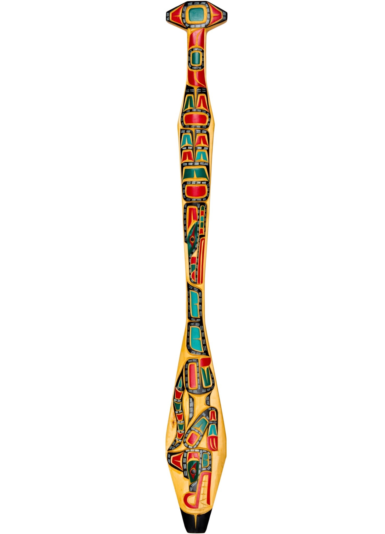 SOLD Two Sided Whale / Wolf Paddle