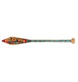 SOLD  Two Sided Wolf / Butterfly Paddle