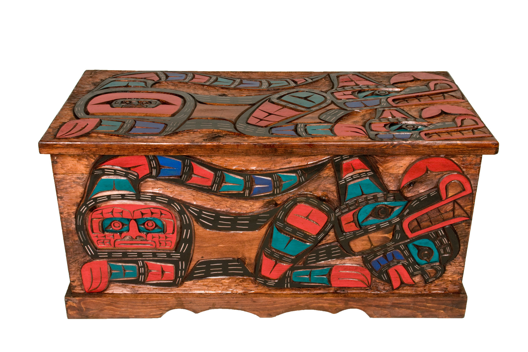 CUSTOM ORDER  Wolf Dancer Blanket Box