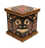 CUSTOM ORDER  Northwest Coast  Bear, Raven Bentwood Box