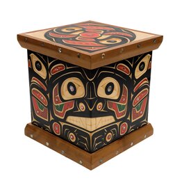 CUSTOM ORDER Northwest Coast  Bear, Raven Bentwood Box
