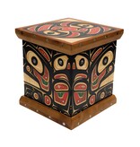 CUSTOM ORDER  Northwest Coast  Bear, Raven Bentwood Box