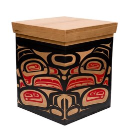 SOLD  Large Painted Haida Box
