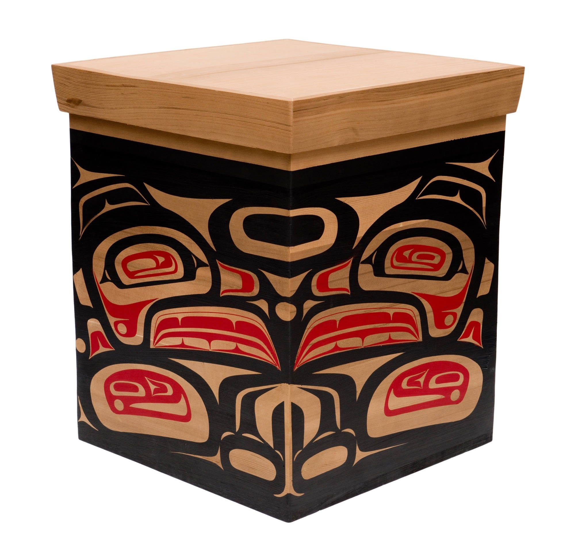 CUSTOM ORDER  Large Painted Haida Box