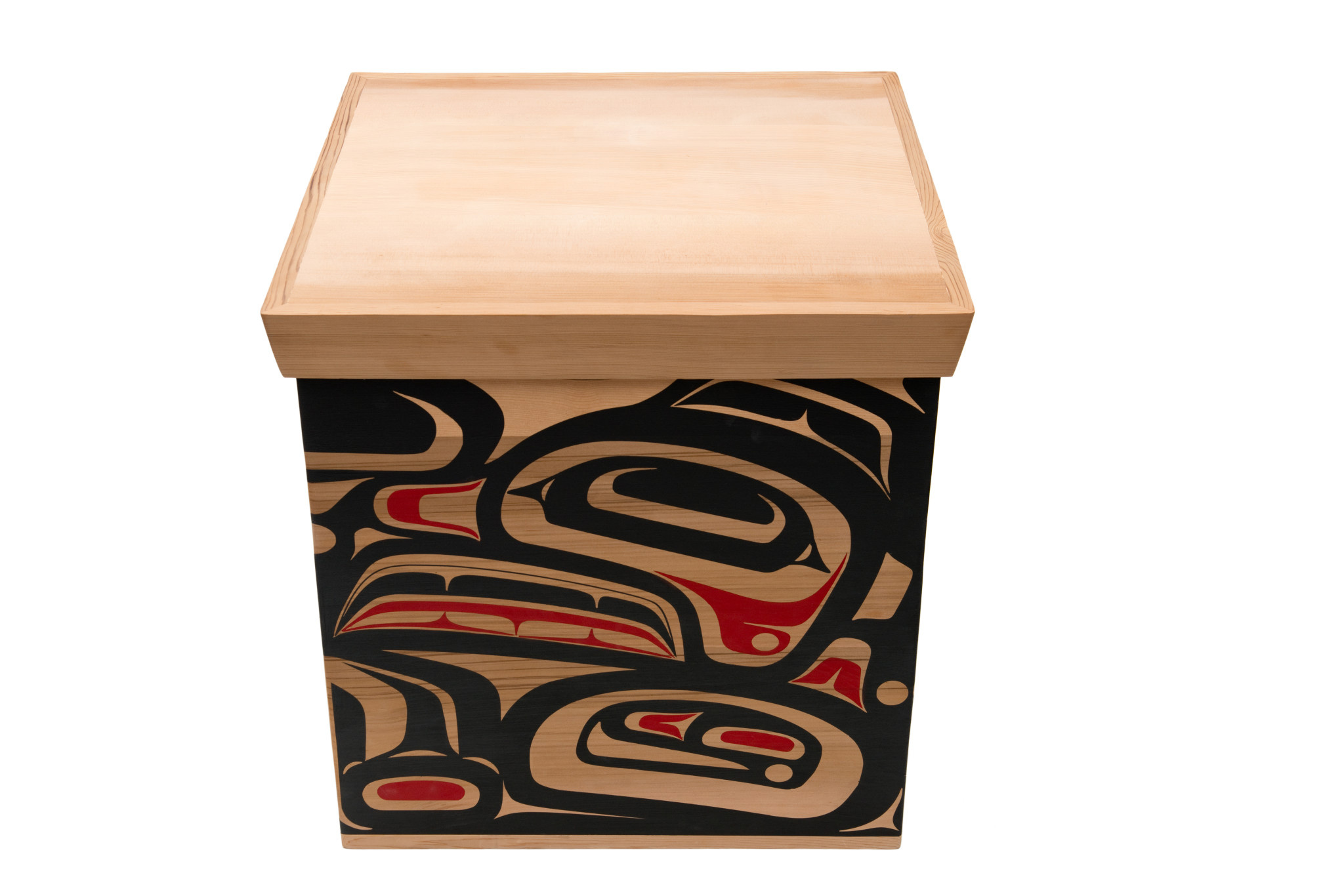 Large Cedar Haida Raven Box