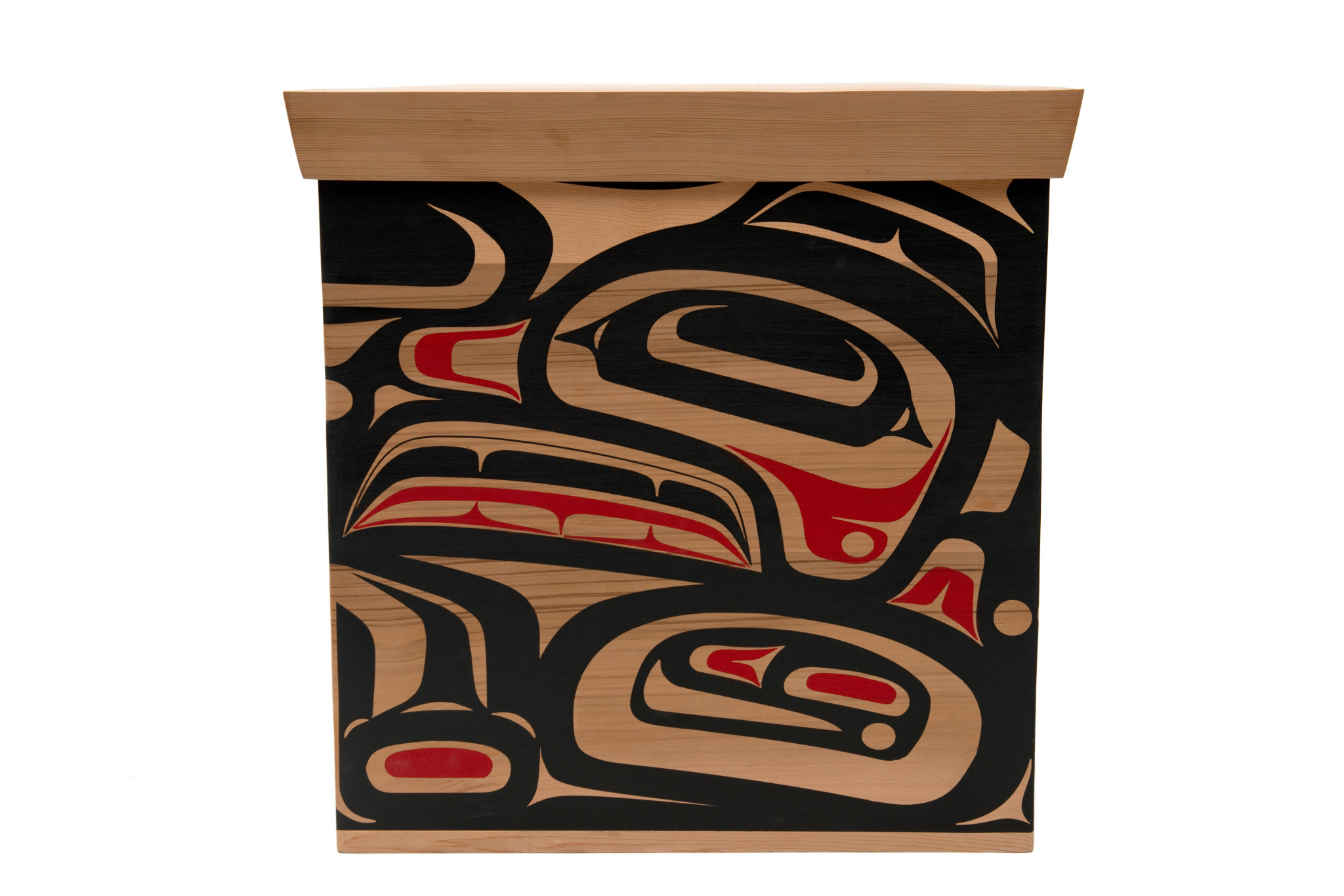 Large Cedar Haida Raven Box