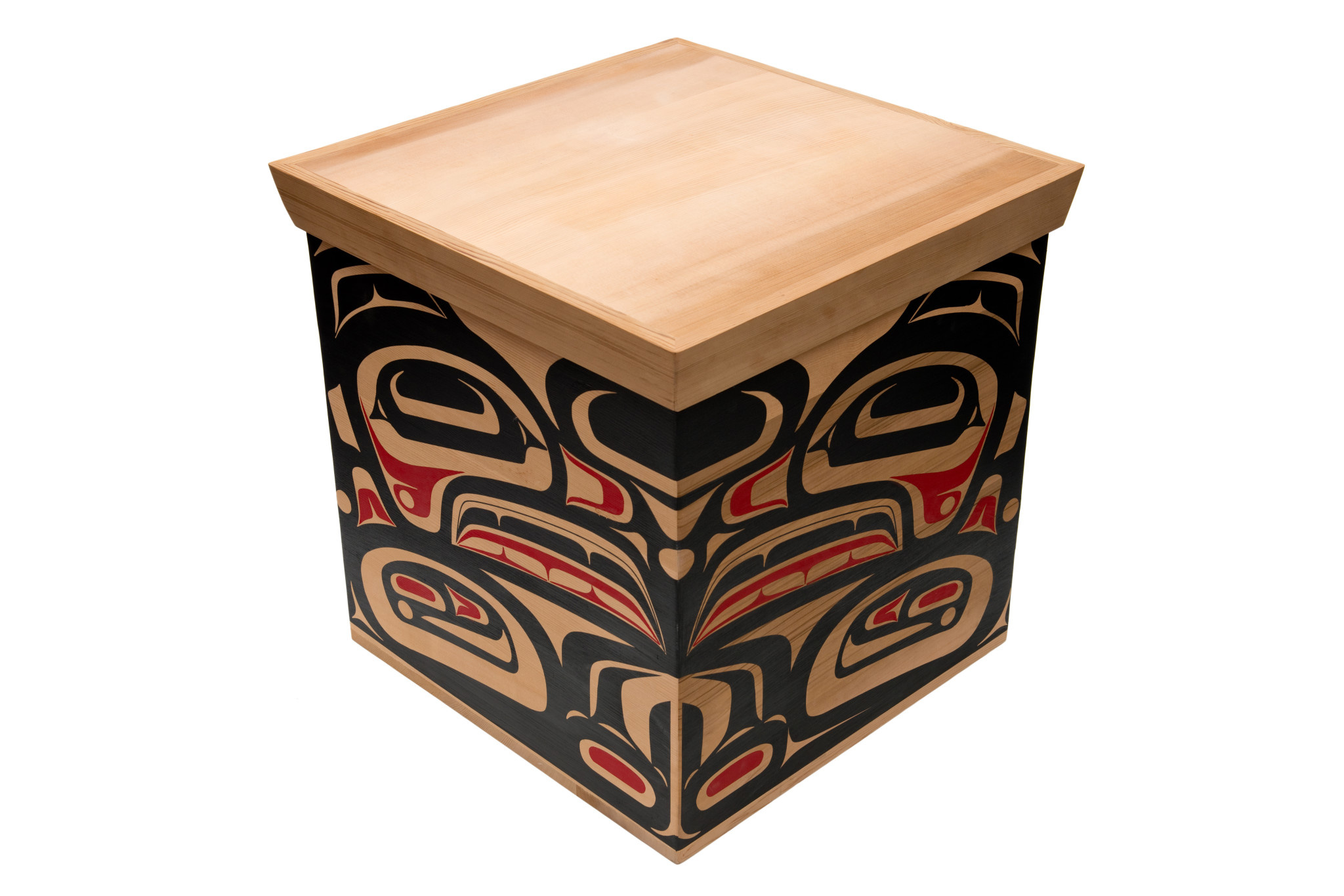 Large Cedar Haida Raven Box